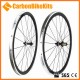 700C 38x25mm Cerchio Clincher in Carbonio con Superficie Frenante in Lega per Bicicletta da Strada